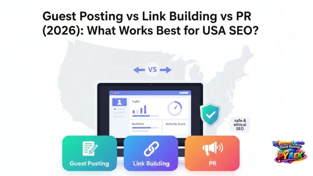Guest Posting vs Link Building vs PR (2026)