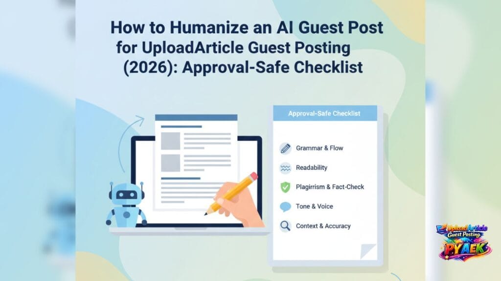 How to Humanize an AI Guest Post for UploadArticle Guest Posting (2026)